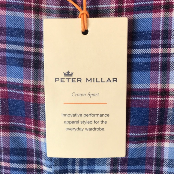 NWT - NEW Crown Sport Plaid Long-Sleeved Button-Up - Picture 7 of 8